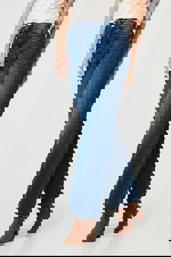 Blue | High Waist Wide Leg Jeans
