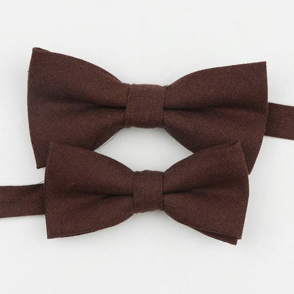 Mr Townsend Suits Mr and Master Linen Bow Tie Sets