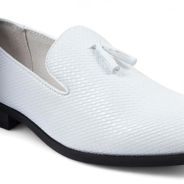 Dolcetto Men’s Formal Tassel Loafers Slip-On Leather Shoes