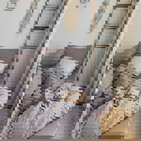 ST214 Linen Duvet Cover + Bed Sheet + 2 Pillowcases, King-Weilai Concept-Weilai Concept