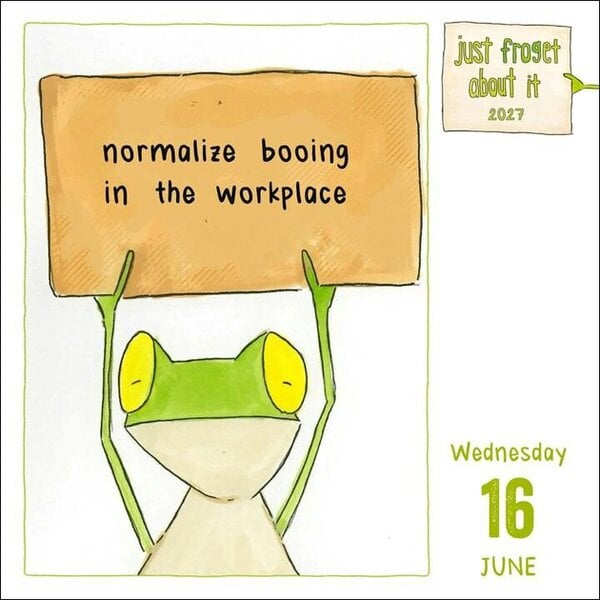 Andrews McMeel Publishing Just Froget About It Desk Calendar 2027, Desk Calendars, Day To View, Humour, Gift