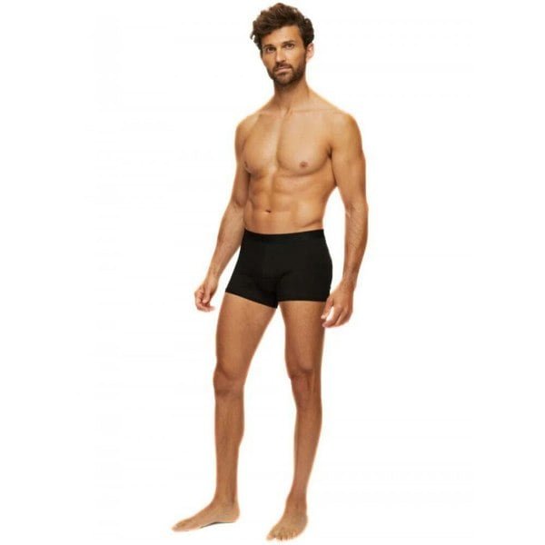 Derek Rose Jack Pima Cotton Boxer Trunk, Black