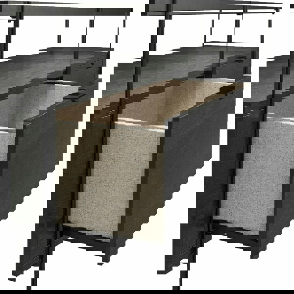 Dorel Home Wainwright TV-Stand in Black / Oak