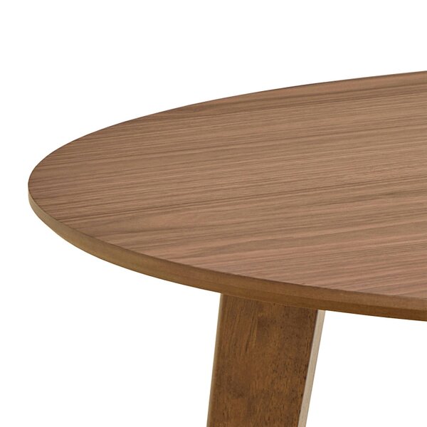 Wyld Haus Saffron Small Walnut Wood Effect Round Dining Table