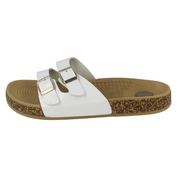 Spot On Ladies Spot On Two Buckle Mules