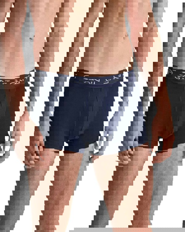 GantTrunks 3 - pack3 - Pack Classic Logo Boxer Trunks, NavyBoxers - and - Briefs.net