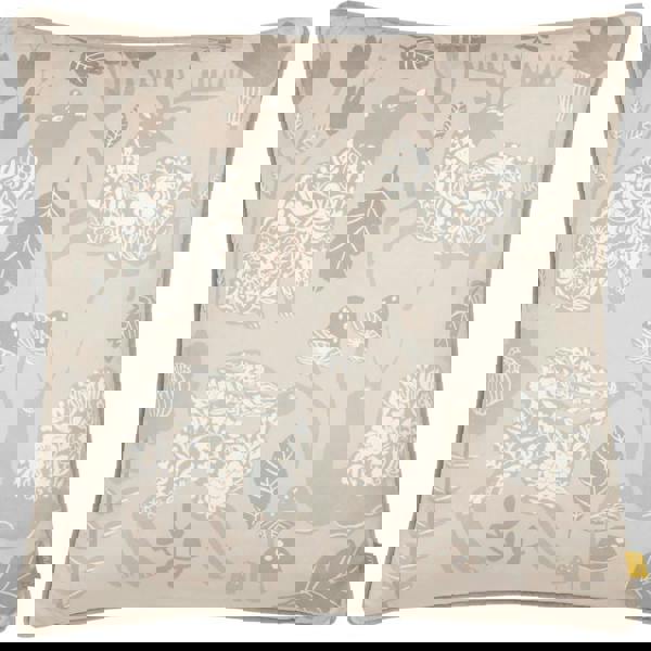 Furn Nook Velvet Piped Cushion Cover - Greige