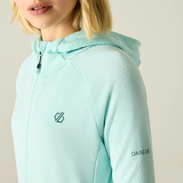 Dare 2B Womens/Ladies Ventura Stretch Hooded Midlayer - Water Ballet - 