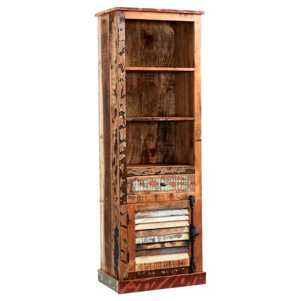 Wyld Haus Seattle Reclaimed Wood Modern Narrow Bookcase
