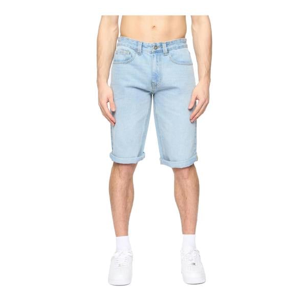 Crosshatch Mens Tillforth Denim Shorts - Light Wash - 