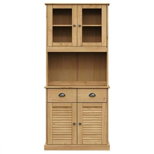 Berkfield Highboard VIGO 78x40x175 cm Solid Wood Pine