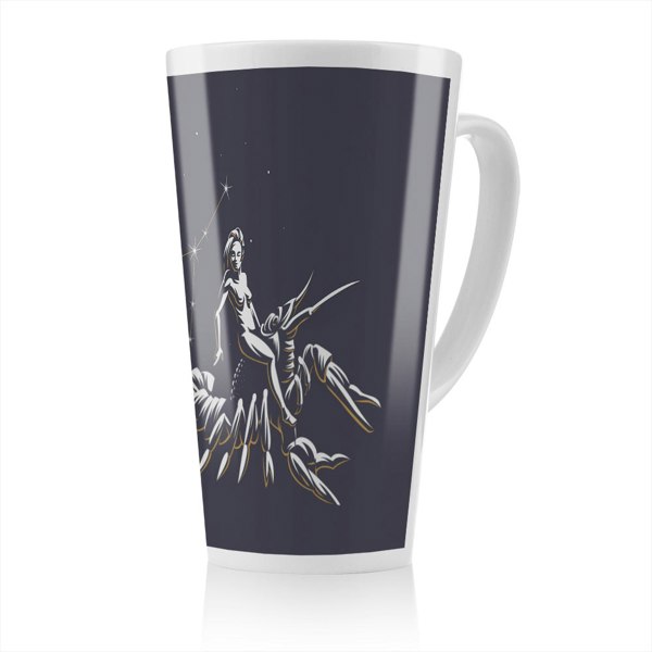 Benjamin Tate Design Sign Of The Zodiac Cancer Dining Latte Mug