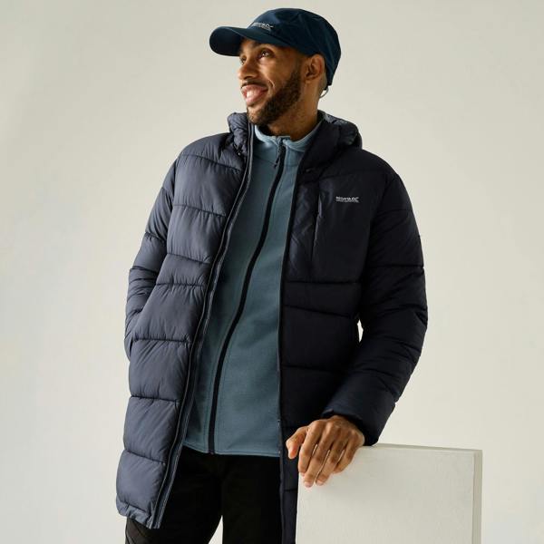 Regatta Mens Browen Padded Jacket - Navy/Dusky Blue - 