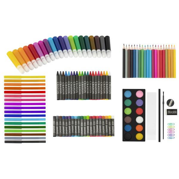 Totum Wooden Colouring Case 180 pcs - FSC wood - 48x30cm