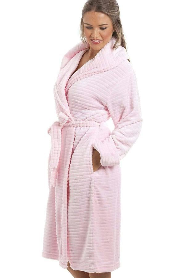 Womens Super Soft Fleece Short Bathrobes