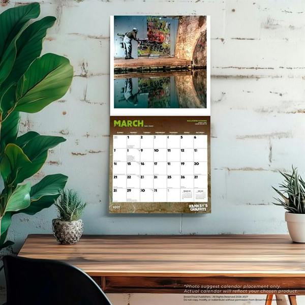 Banksy's Graffiti Calendar 2027, Wall Calendars, Month To View, Art, Gift