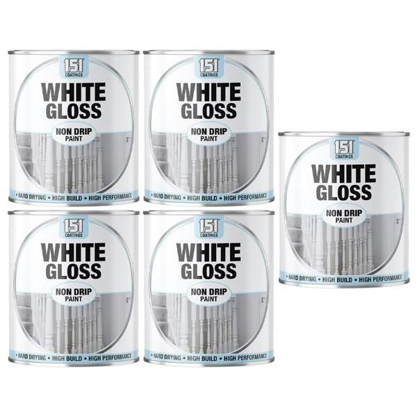 151 5X White Gloss Non-Drip Paint 300ml