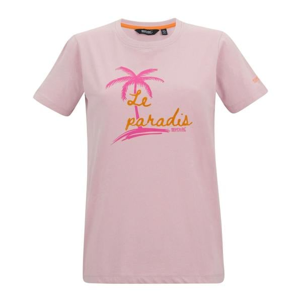 Regatta Womens/Ladies Filandra VX Palm T-Shirt - Pink Haze