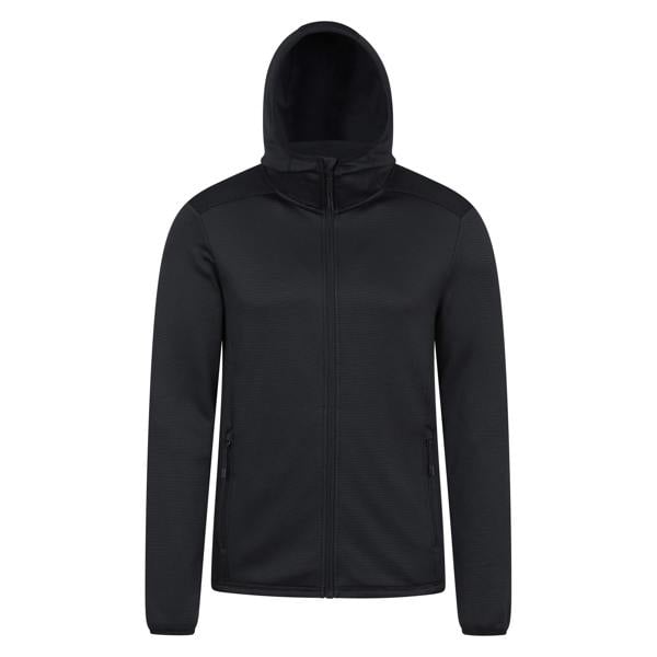 Mountain Warehouse Mens Hike Active Full Zip Hoodie - Black