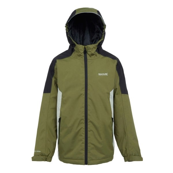 Regatta Boy's Hurdle V Waterproof Jacket - Nephrite Green/Black