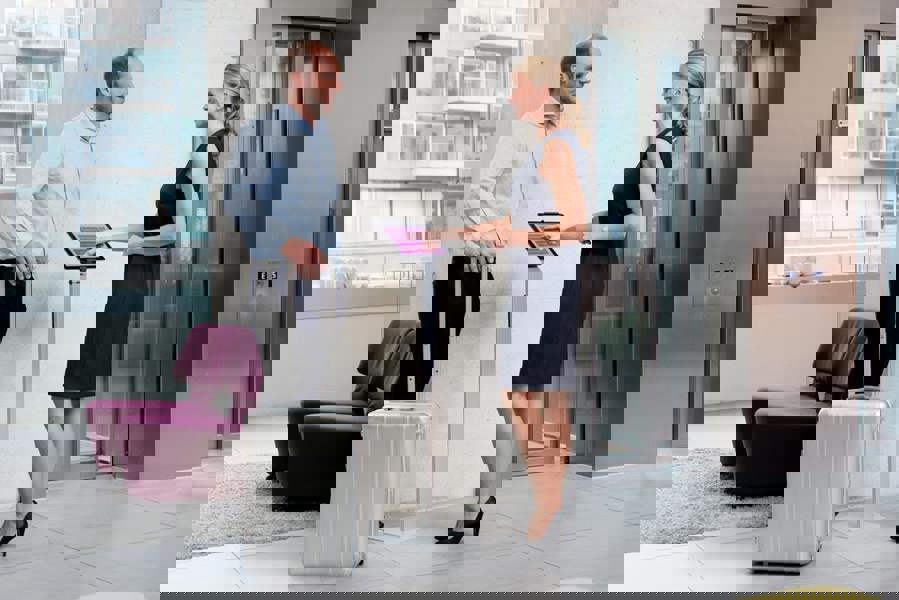 Durable Aluminium Tablet Holder iPad Floor Exhibition Stand | Rotates & Locks