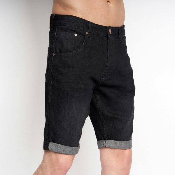 Duck and Cover Mustone Denim Shorts Black Wash