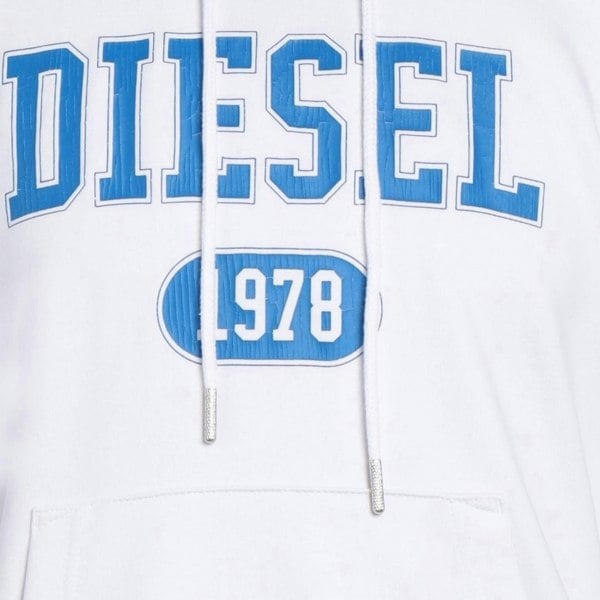 Diesel Varsity S-Ginn K25 Hoodie - White