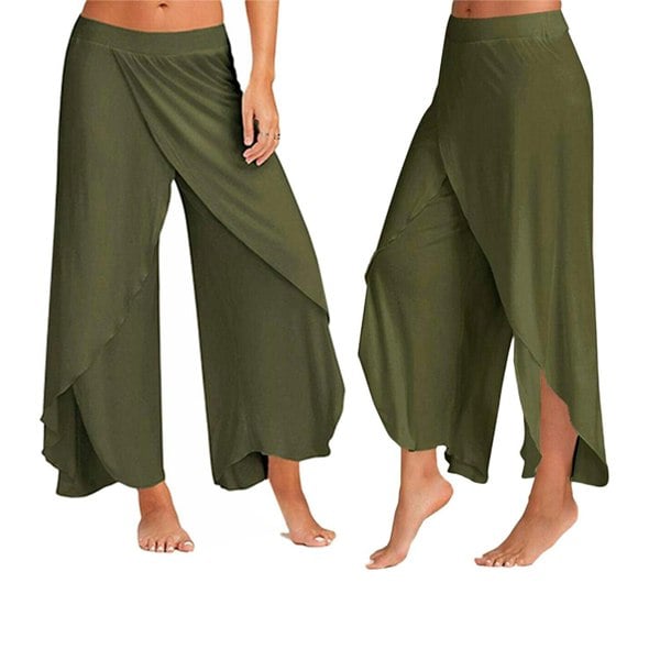 Aquarius Super Soft Modal Spandex Yoga Pilates Pants, Green