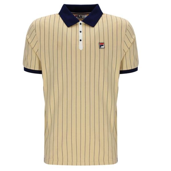 Fila BB1 Classic Striped Polo Shirt Classic Beige/Fila Navy/Gardenia