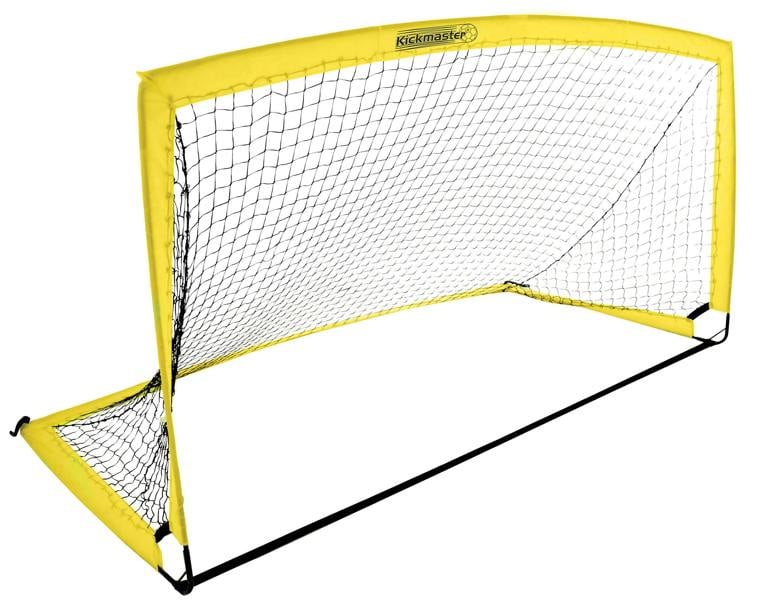Kickmaster Fibreglass Football Goal with 3-Ply Netting - 6ft