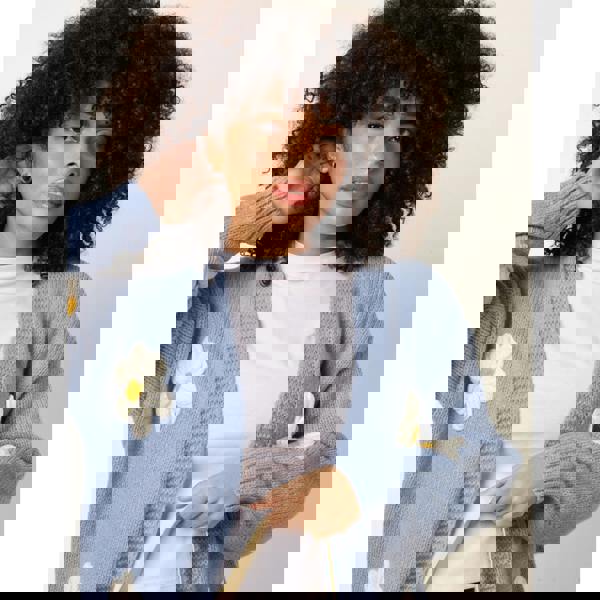 Blue Vanilla Daisy Cardigan - Blue