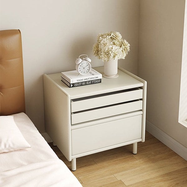 Luna Bedside Table Storage, Cream-Rit Concept-Rit Concept