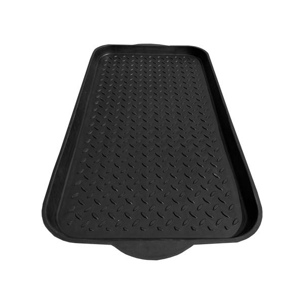 Nicoman Shoes, Boots & Wellies Tray - Plain Black - Soft Rubber