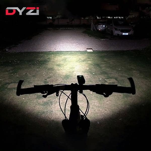 Dyzi Rechargeable Bike Lights Set Premium Waterproof Bicycle Front and Back Light