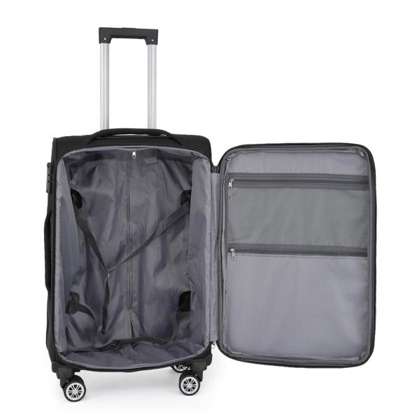 Infinity Luggage Soft Cabin Suitcase 36.5 x 23.5 x 58 cm Nylon 900D Suitable Integrated TSA Lock for Easyjet, Ryanair, Wizzair