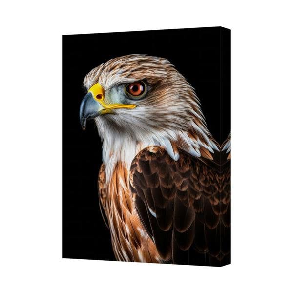 Benjamin Tate Design Bald Eagle Portrait Canvas Print Close Up Bird Of Prey Artwork