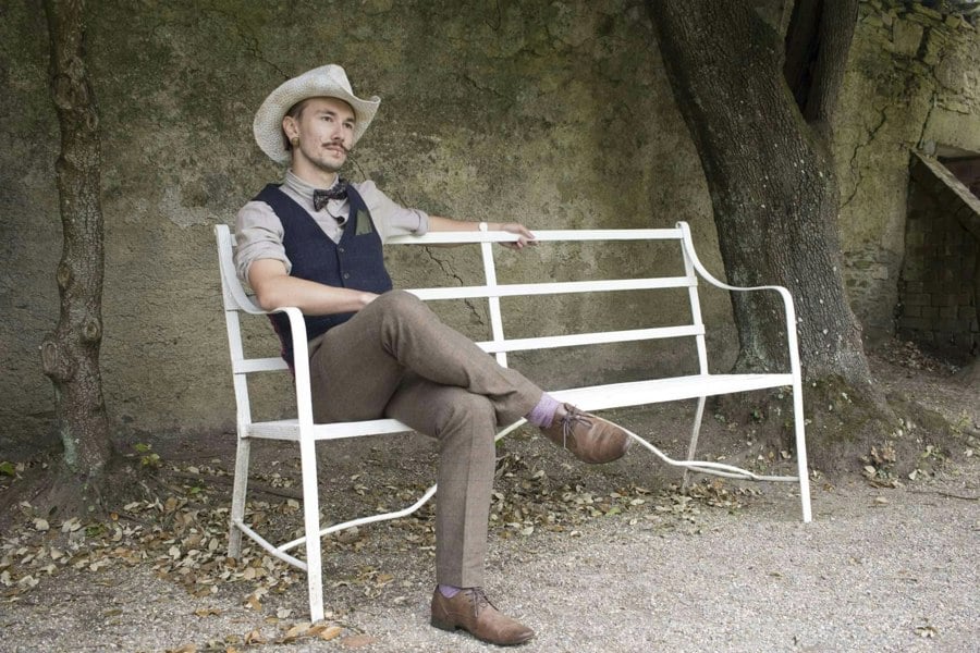 Gamble & Gunn White Cowboy Hat