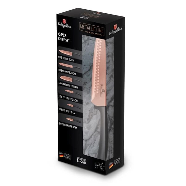 Berlinger Haus 6-Piece Knife Set Berlinger Haus BH2648 Rose Gold Collection