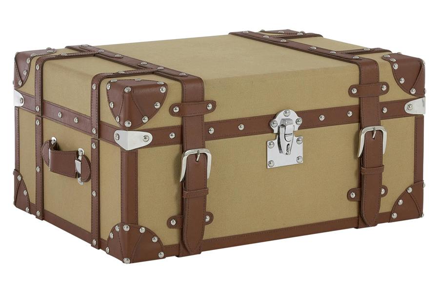 Fifty Five South Columbus Small Canvas Storage Trunk