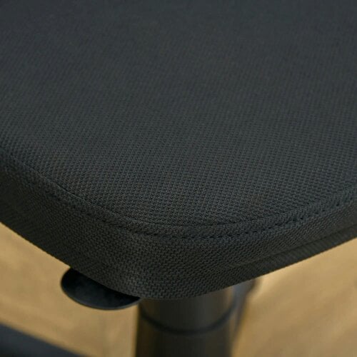 Bobobiy Small Office Chair without Arms, Ergonomic Swivel Mesh Desk Chair with Curved Back and Wheels, Holds Up to 120 kg