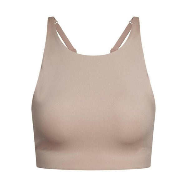 Girlfriend Collective Womens/Ladies Topanga Cross Back Bra - Quartz