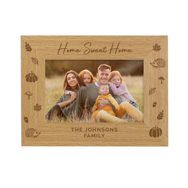Personalised Memento Company Personalised Autumn 6x4 Wooden Photo Frame