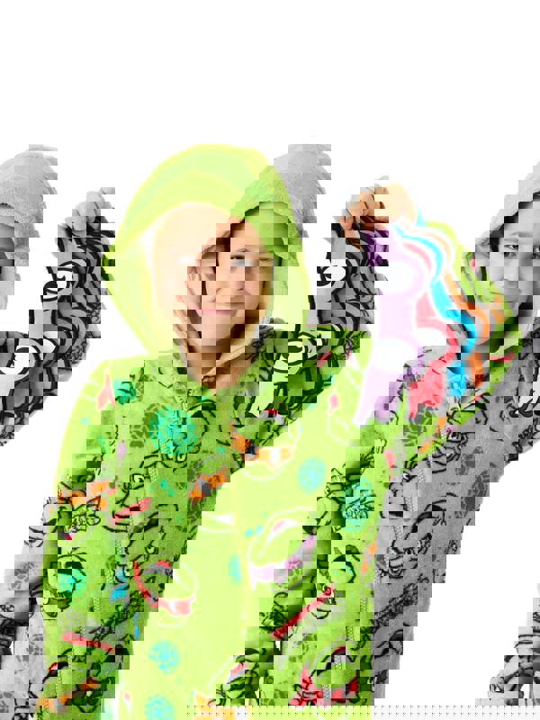 Teenage Mutant Ninja Turtles Boys Green Novelty Masks Onesie