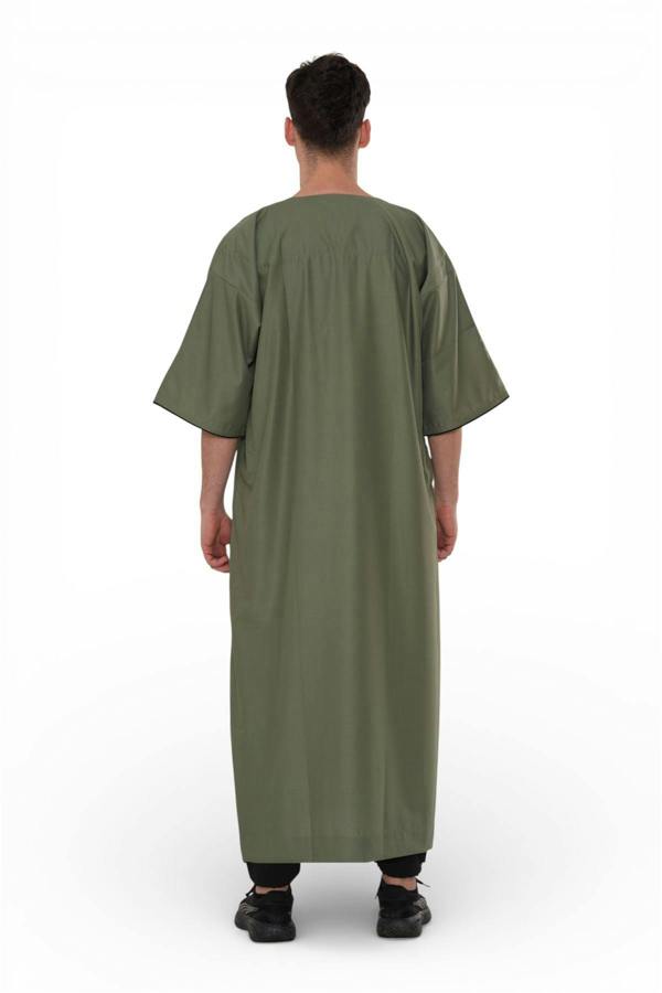 Infinity Leather Men's Ramadan Moroccan Gandoura Thobe Robe Djellaba Eid Jubba- TT-006