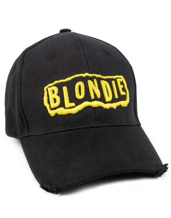 Blondie Unisex Black Logo Adjustable Curved Peak Cap (One Size)