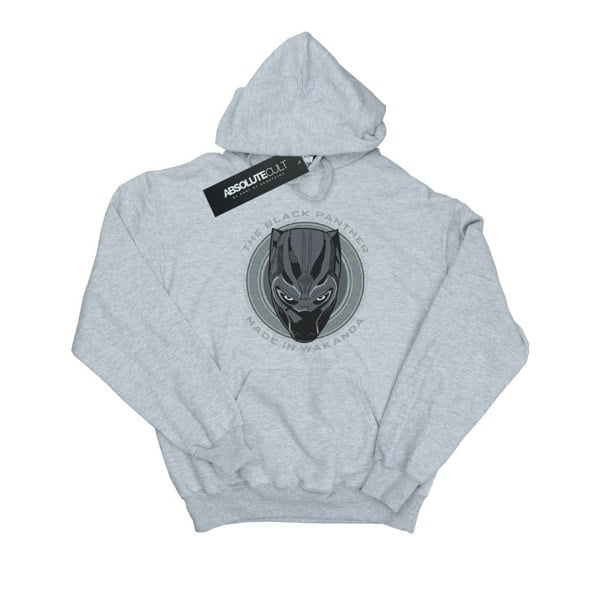 Marvel Boys Black Panther Made in Wakanda Hoodie - Sports Grey