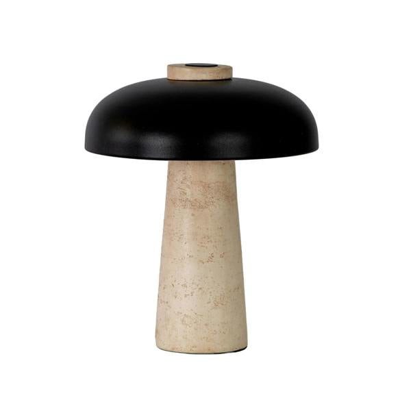 Angel Cerdá Table lamp in black steel and porcelain marble 8088