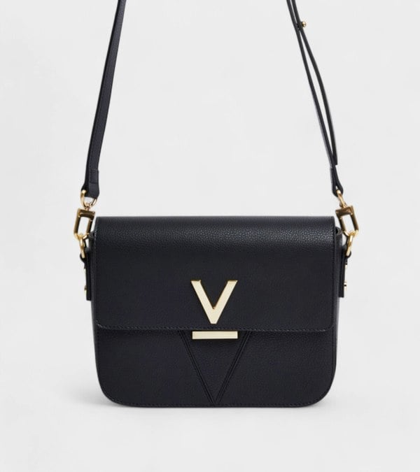 Votch Margot Vegan Bio-Based Bamboo Leather Crossbody - Black