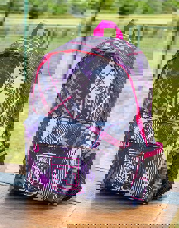 Monster High Womens Multicoloured Tartan Patchwork Backpack (One Size)