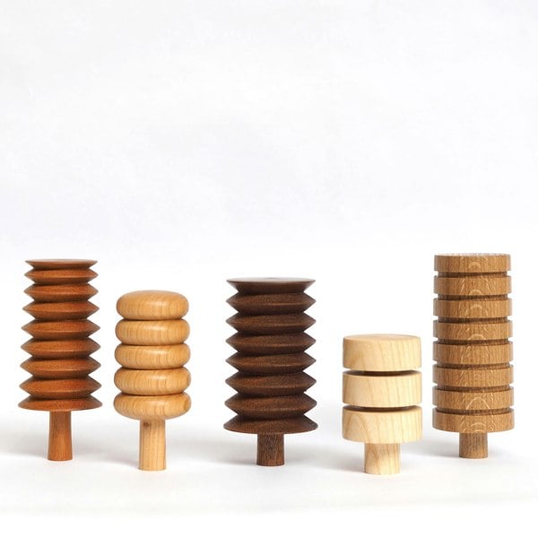 The Arboretum Handmade Wooden Woodland - Flat Top Ornaments